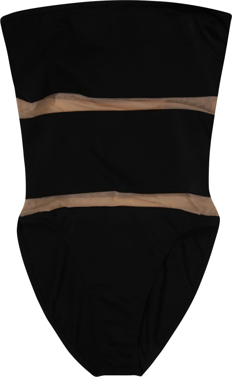 Norma Kamali Strapless Swimwear Black Zwart