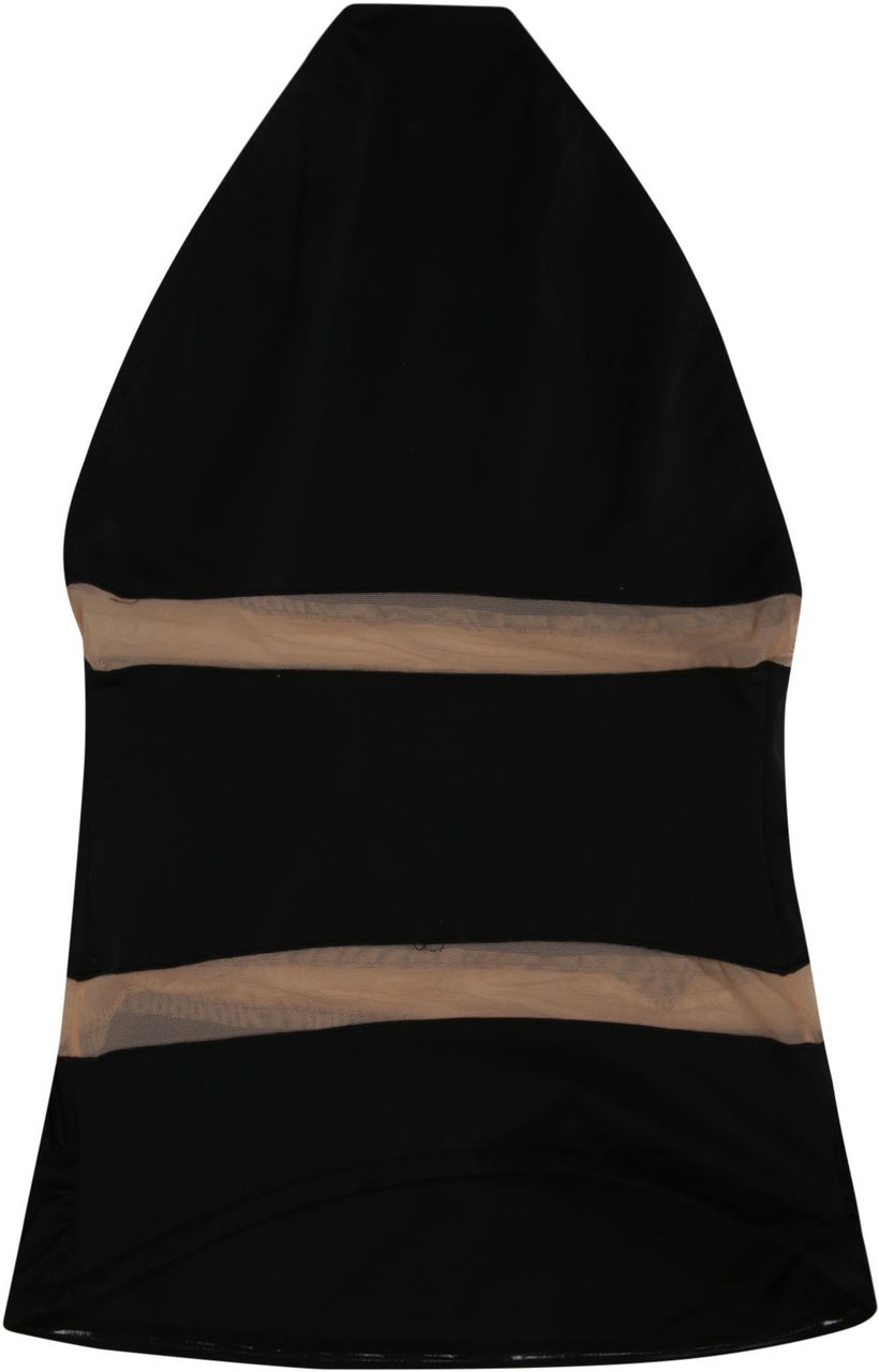 Norma Kamali Strapless Swimwear Black Zwart