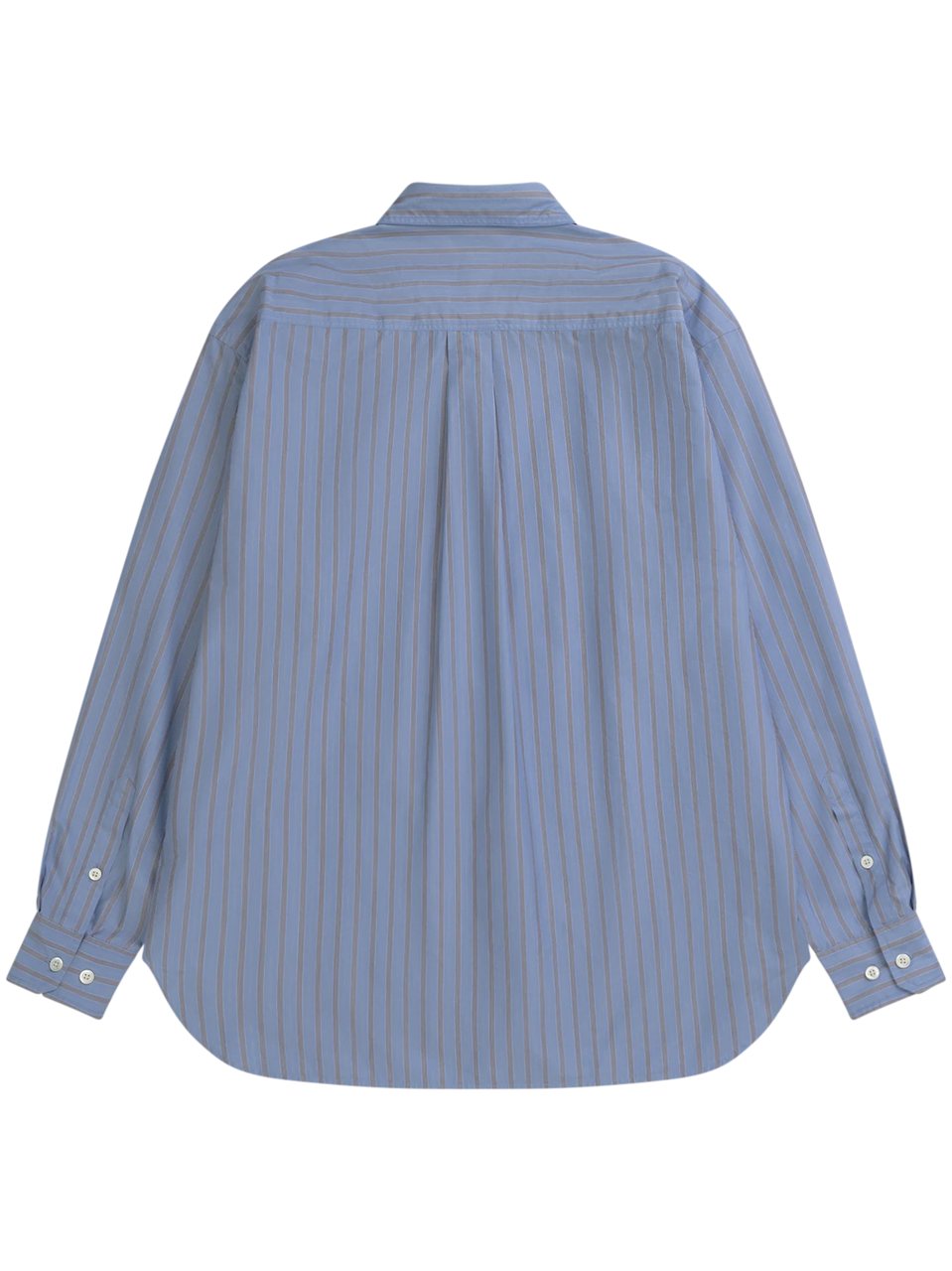Norse Projects Refined Oversized Shirt with Classic Collar Blauw