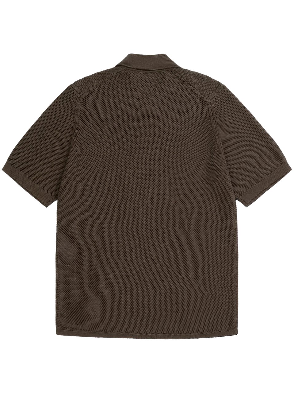 Norse Projects Textured Mercerised Cotton Knitted Shirt Zwart