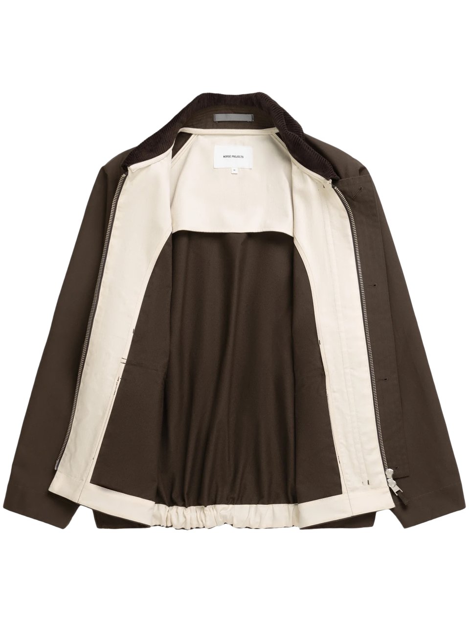 Norse Projects Waxed Finish Raglan Sleeve Jacket Zwart