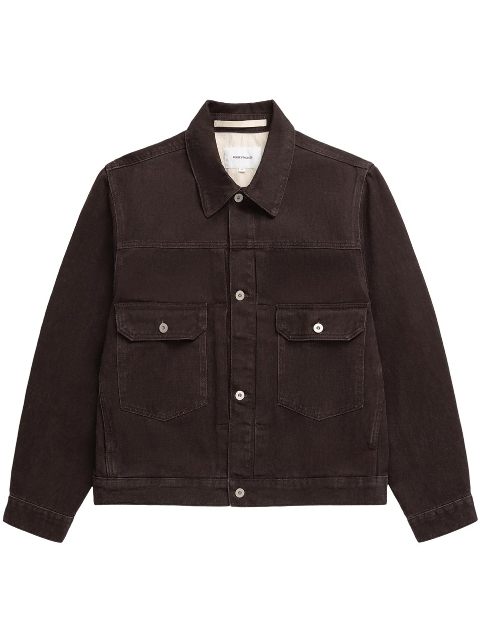 Norse Projects Resist-Dyed Twill Type II Jacket Zwart