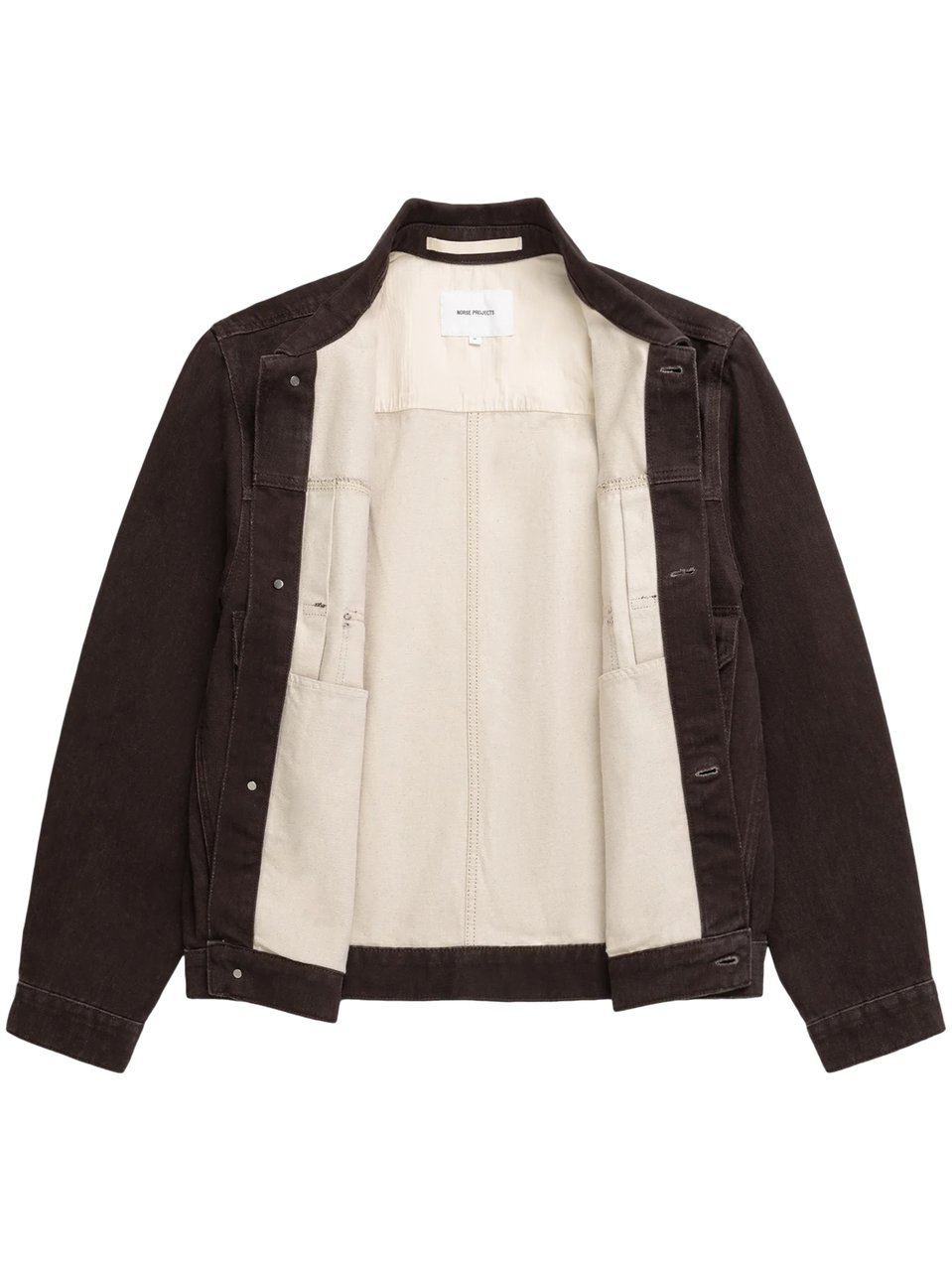 Norse Projects Resist-Dyed Twill Type II Jacket Zwart