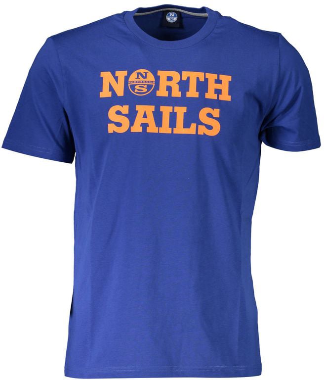 North Sails Blue Cotton Men T-Shirt Groen
