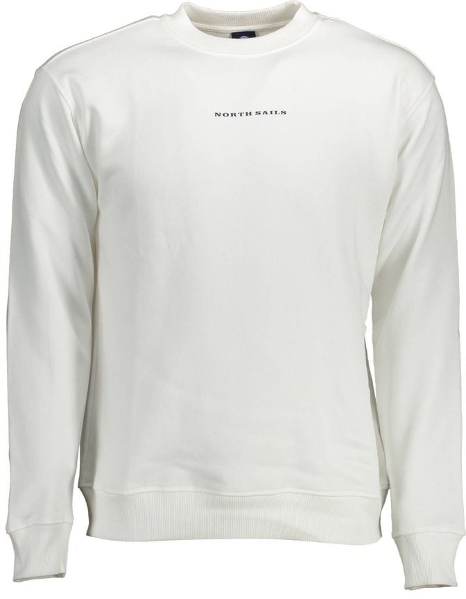 North Sails Bianco Cotton Men Sweatshirt Wit