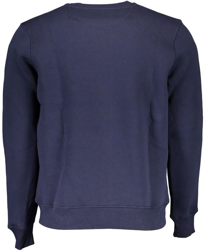 North Sails Gray Cotton Men Sweatshirt Zwart