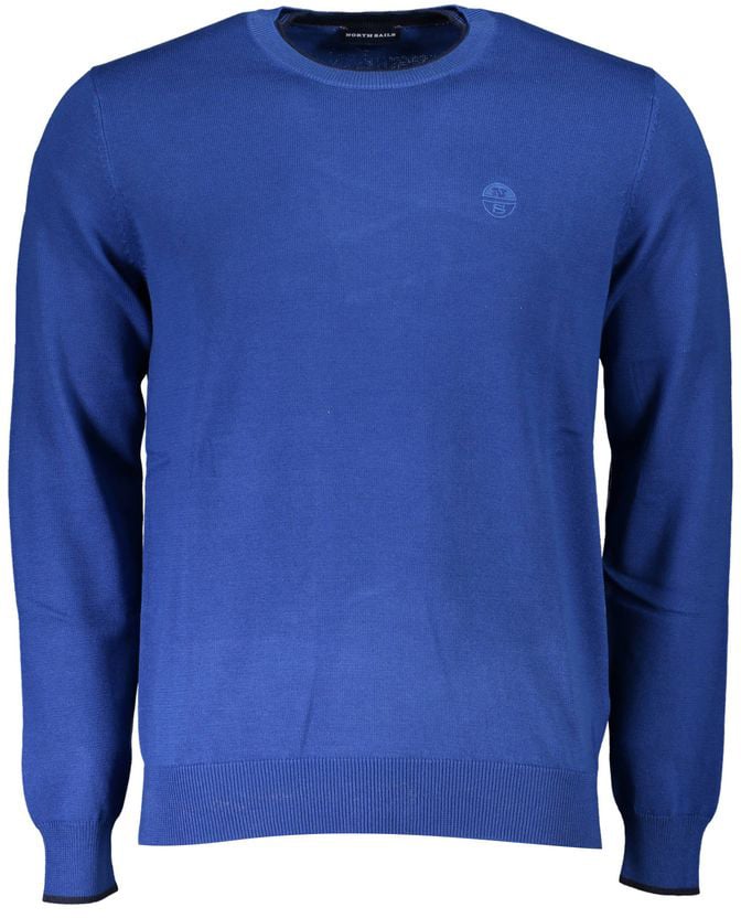 North Sails North Sails Blue Organic Cotton Men's Sweater Blauw