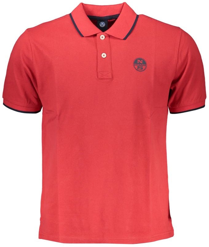 North Sails North Sails Rosso Cotton Men Polo Rood
