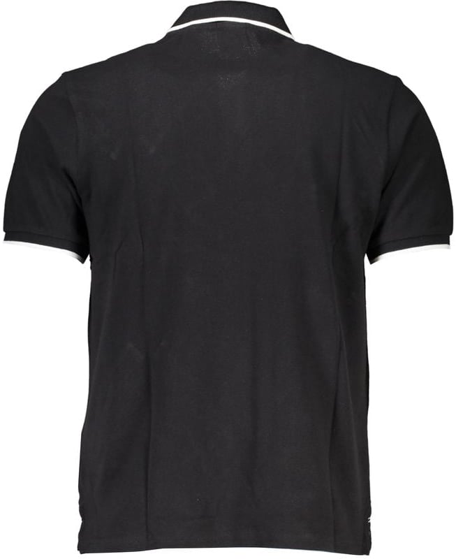 North Sails North Sails Black Cotton Men's Polo Shirt Zwart
