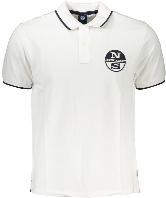 North Sails White Cotton Men's Polo Shirt Wit