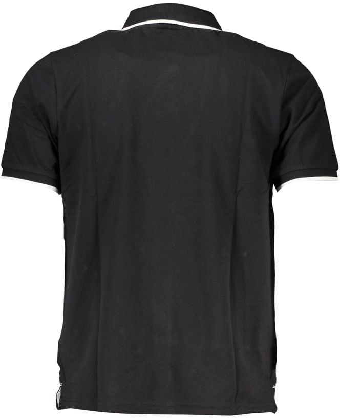 North Sails Black Cotton Men Polo Shirt Zwart
