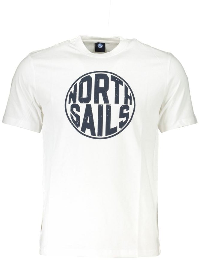 North Sails Bianco Cotton Men T-Shirt Rood