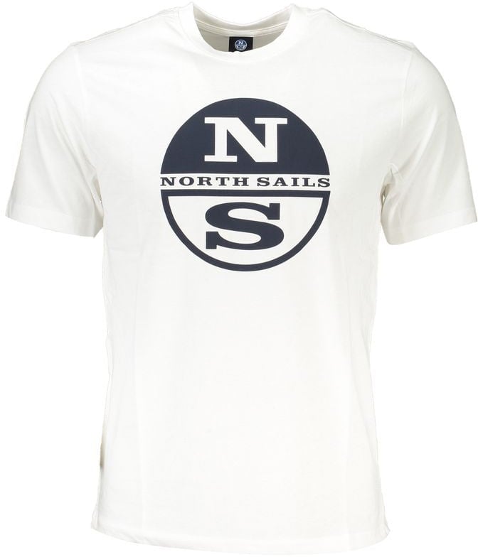 North Sails Bianco Cotton Men T-Shirt Grijs