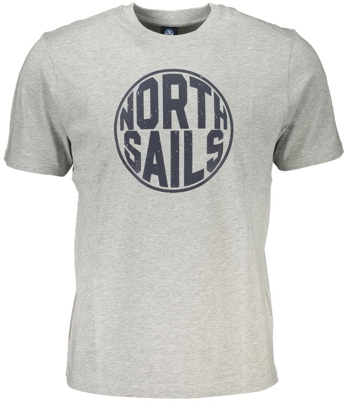 North Sails Brown Cotton Men T-Shirt Bruin