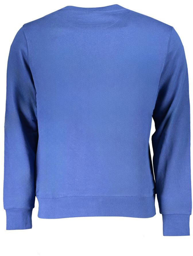North Sails North Sails Blue Cotton Men Sweatshirt Blauw