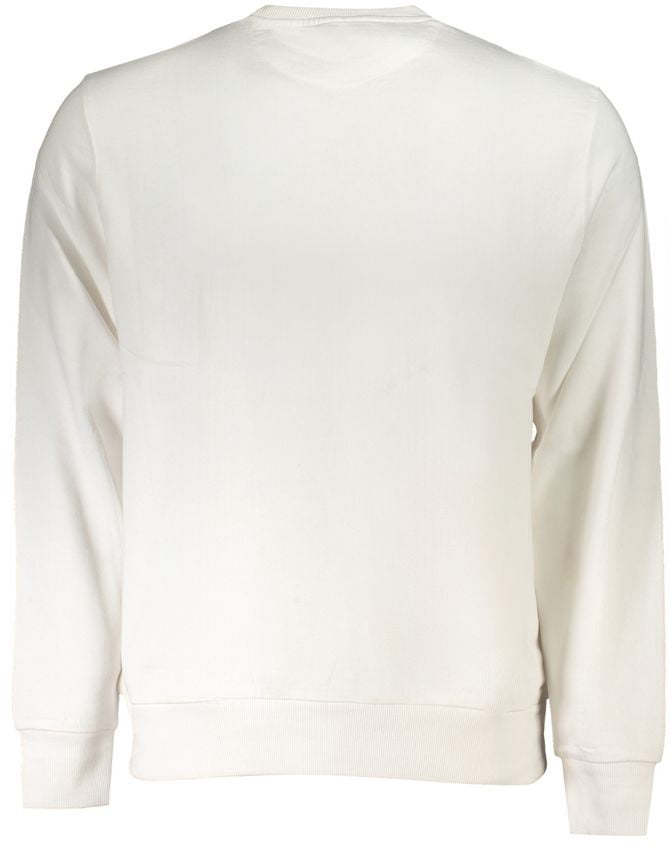 North Sails Bianco Cotton Men Sweatshirt Blauw