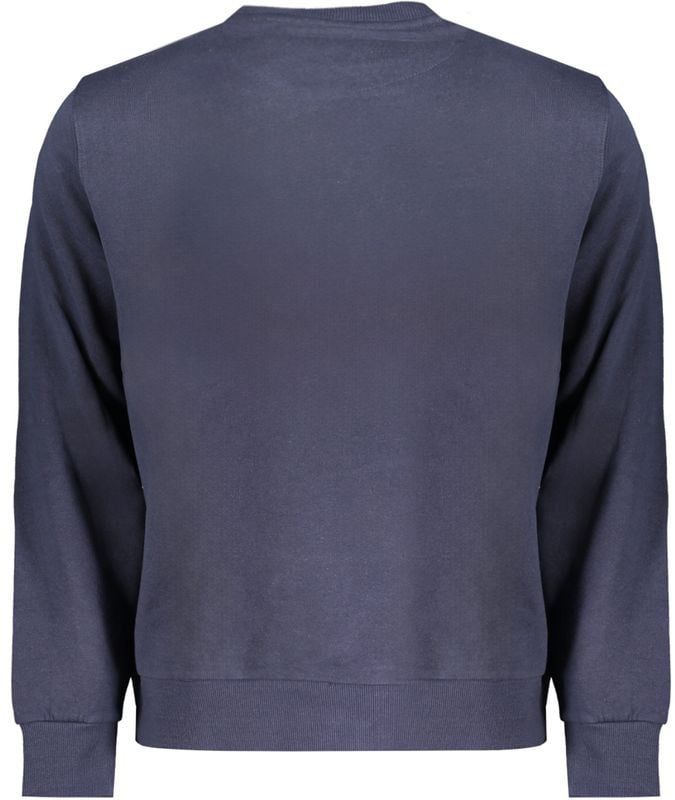 North Sails Blue Cotton Men Sweatshirt Blauw