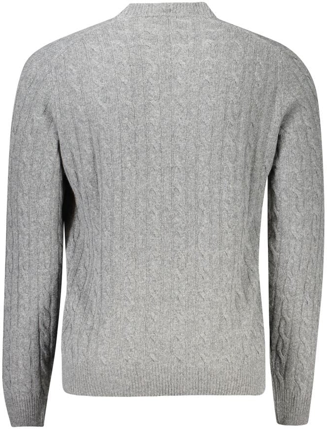 North Sails Gray Wool Men's Sweater Grijs