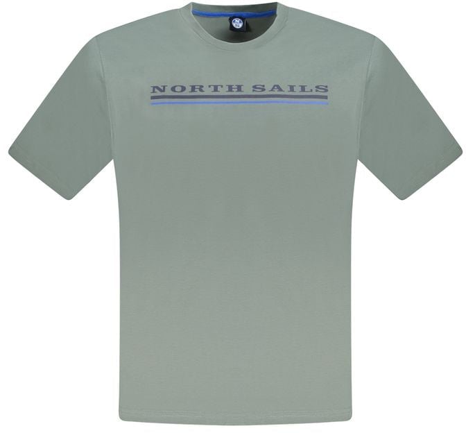 North Sails Verde Cotton Men T-Shirt Groen