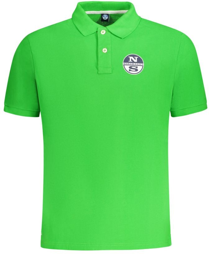 North Sails Verde Cotton Men Polo Groen