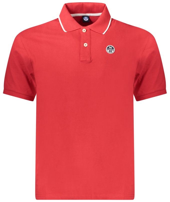 North Sails Rosso Cotton Men Polo Rood