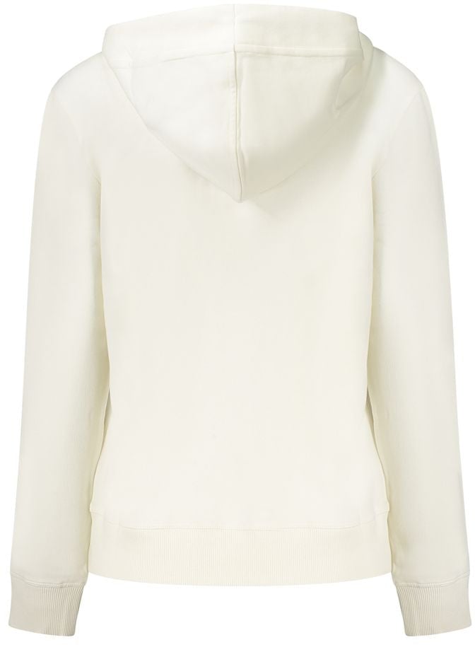 North Sails White Cotton Women's Hooded Sweatshirt Wit