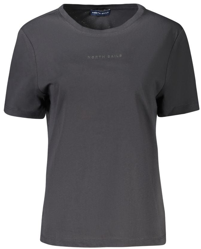 North Sails North Sails Black Cotton Women T-Shirt Zwart