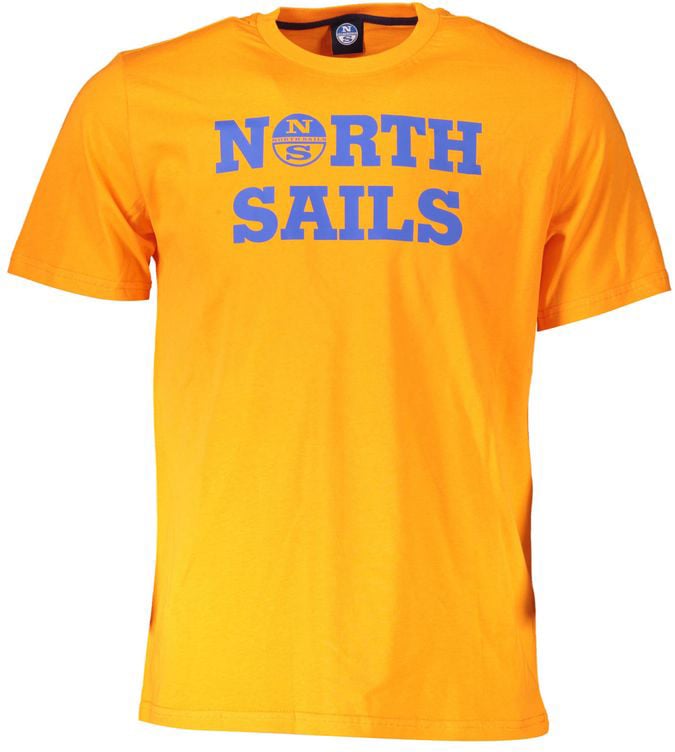 North Sails Arancione Cotton Men T-Shirt Blauw