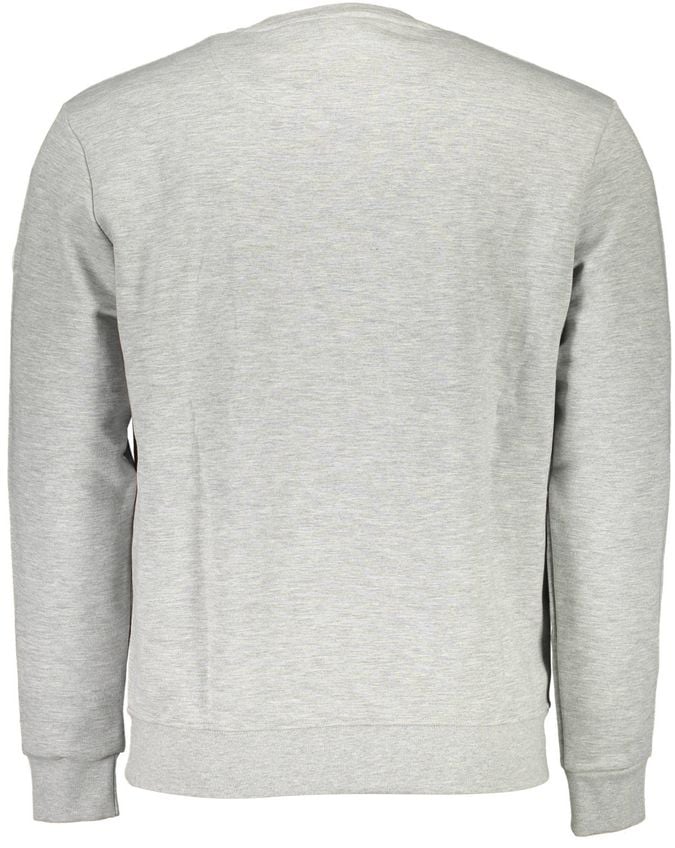 North Sails Gray Cotton Men Sweatshirt Grijs