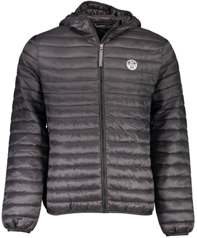North Sails Black Polyamide Men's Jacket Zwart