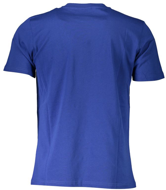 North Sails Blue Cotton Men T-Shirt Blauw
