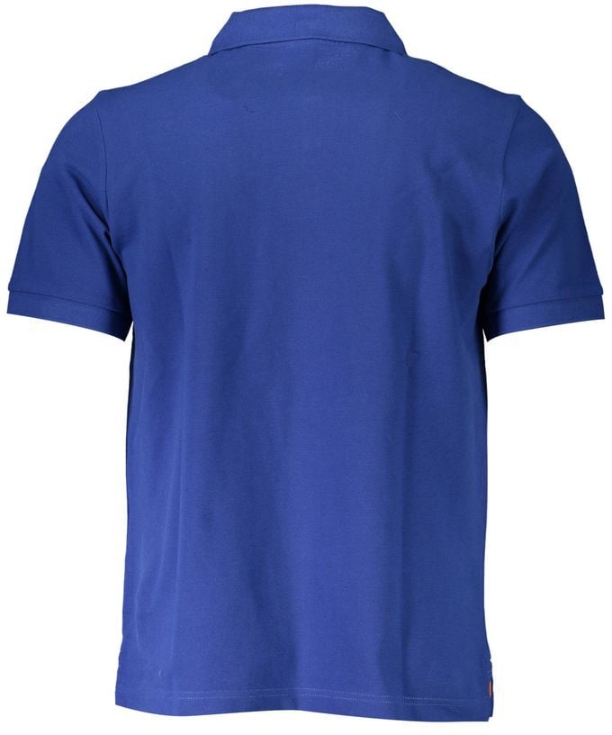North Sails North Sails Blue Cotton Men Polo Blauw