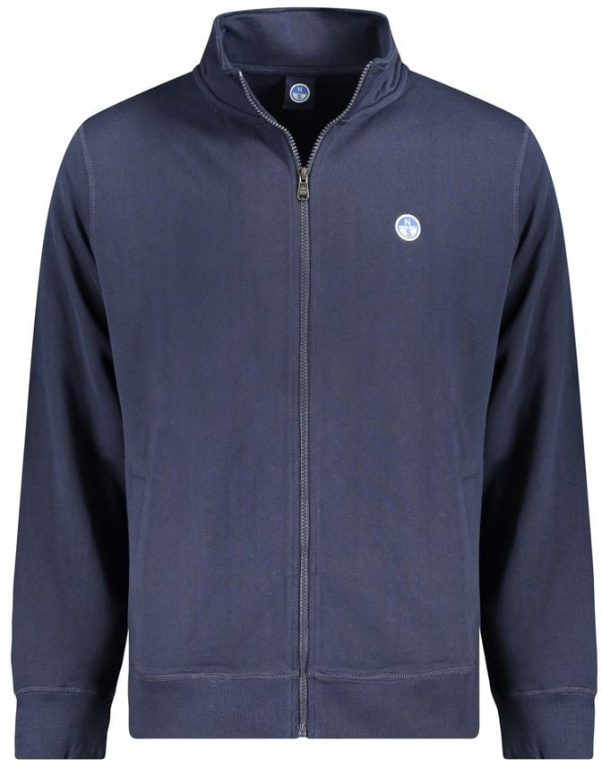 North Sails North Sails Blue Cotton Male Sweatshirt Blauw