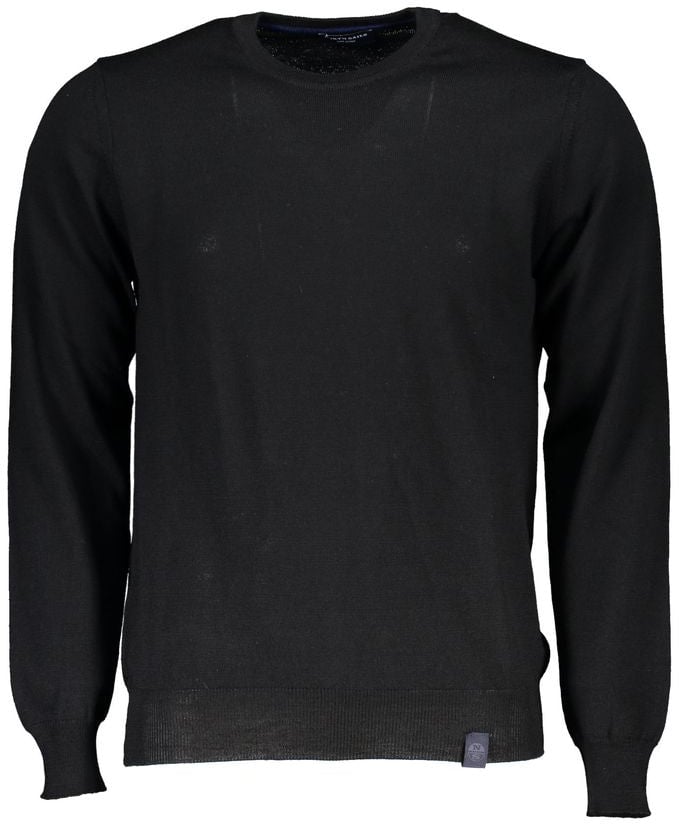 North Sails Black Fabric Men's Sweater Zwart