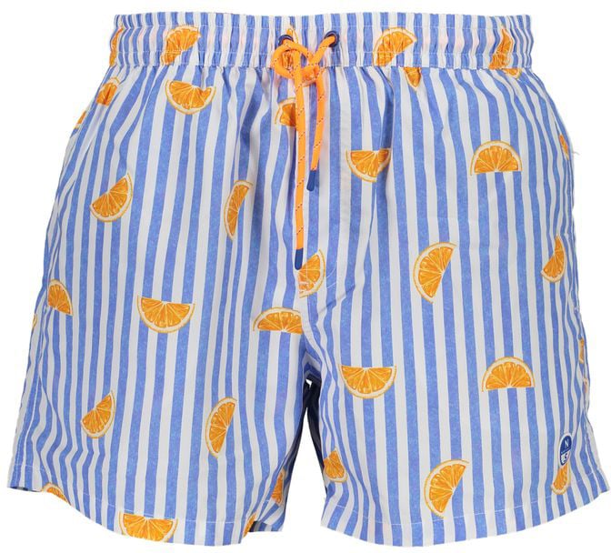 North Sails North Sails Blu Polyester Men Swimming Trunk Blauw