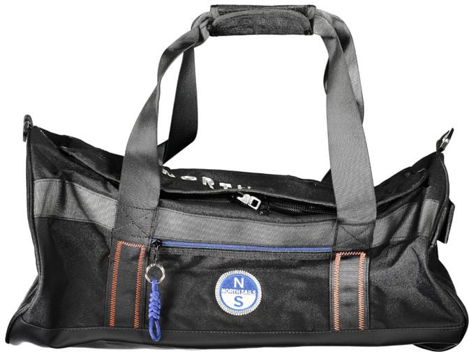 North Sails North Sails Black Polyester Men's Duffle Bag Zwart