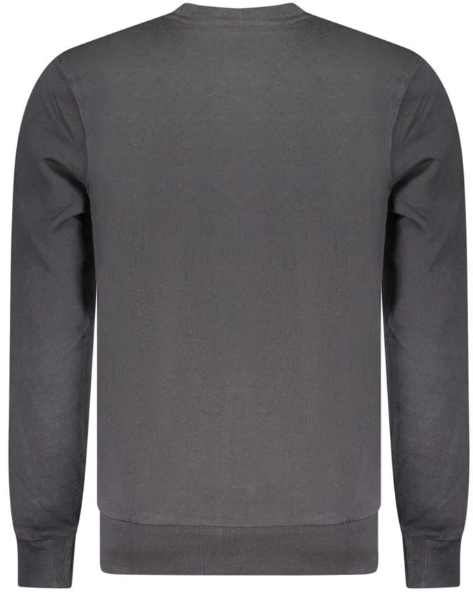 North Sails Black Cotton Men Sweatshirt Zwart