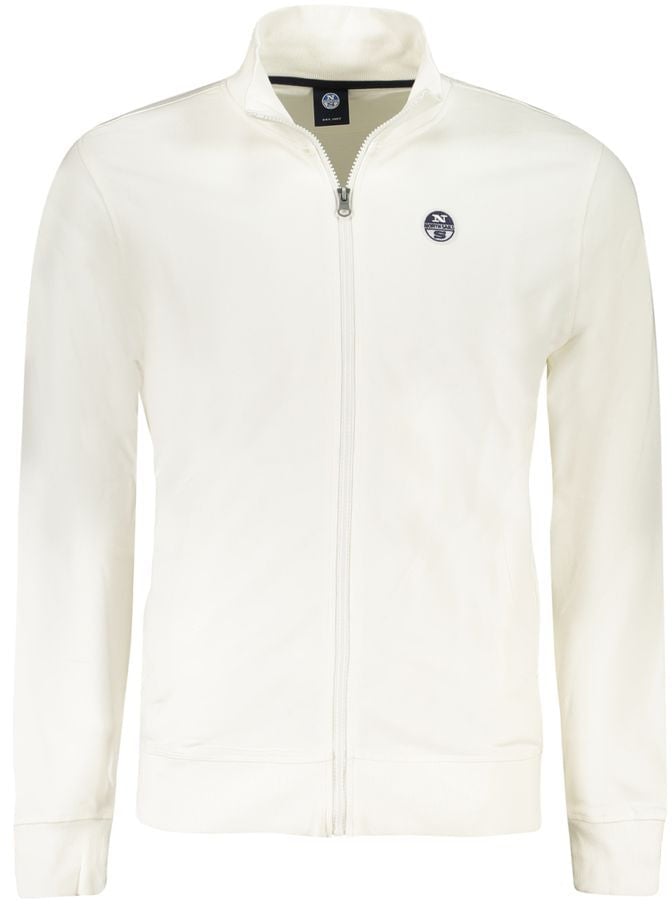 North Sails White Cotton Men's Sweatshirt Wit