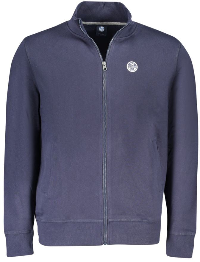North Sails Blue Cotton Men's Sweatshirt Blauw