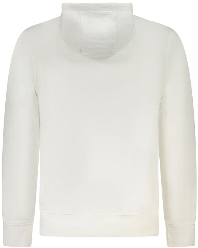 North Sails North Sails White Cotton Men's Hooded Sweatshirt Wit