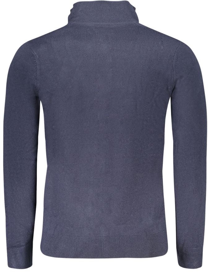 North Sails Blue Acrylic Men Sweater Blauw