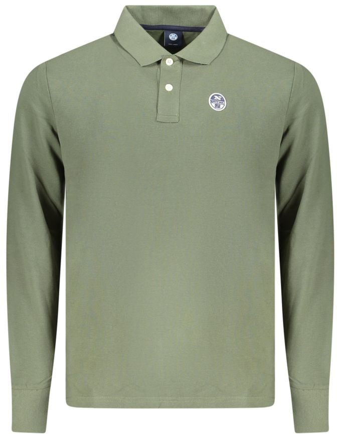 North Sails Verde Cotton Men Polo Groen