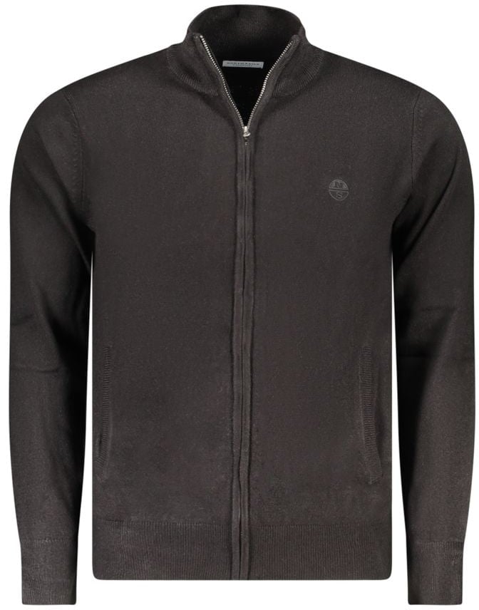 North Sails Nero Acrylic Men Cardigan Zwart