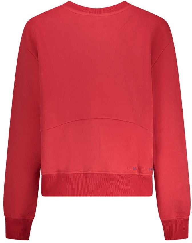 North Sails Red Cotton Women Sweatshirt Rood