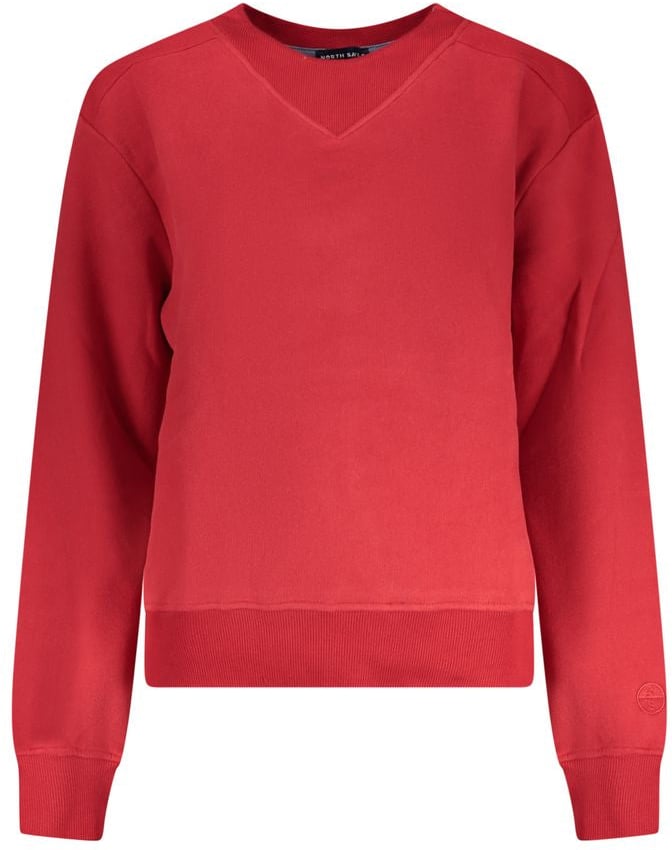 North Sails Red Cotton Women Sweatshirt Rood