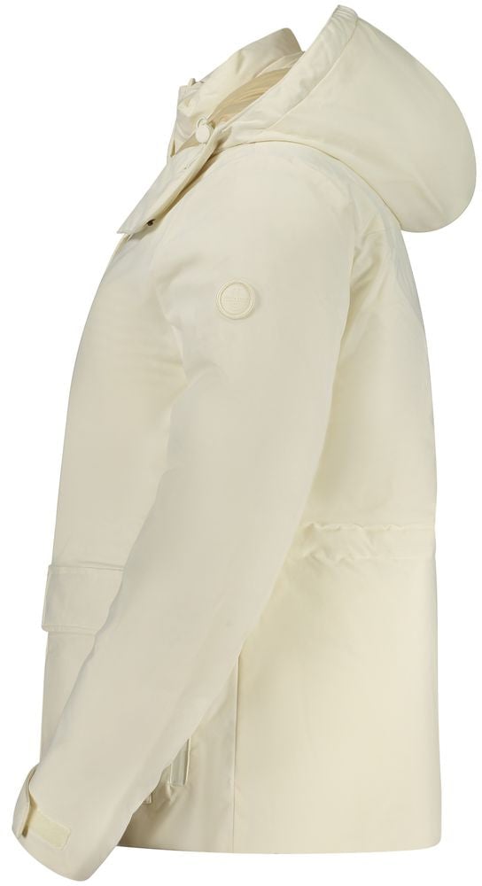 North Sails White Polyester Women Parka Jacket Wit