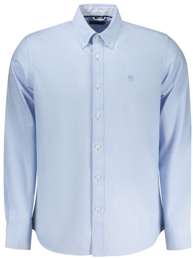 North Sails Azzurro Cotton Men Shirt Blauw