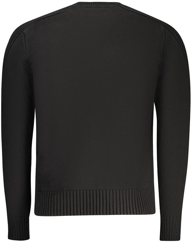 North Sails Black Cotton Men Sweater Zwart