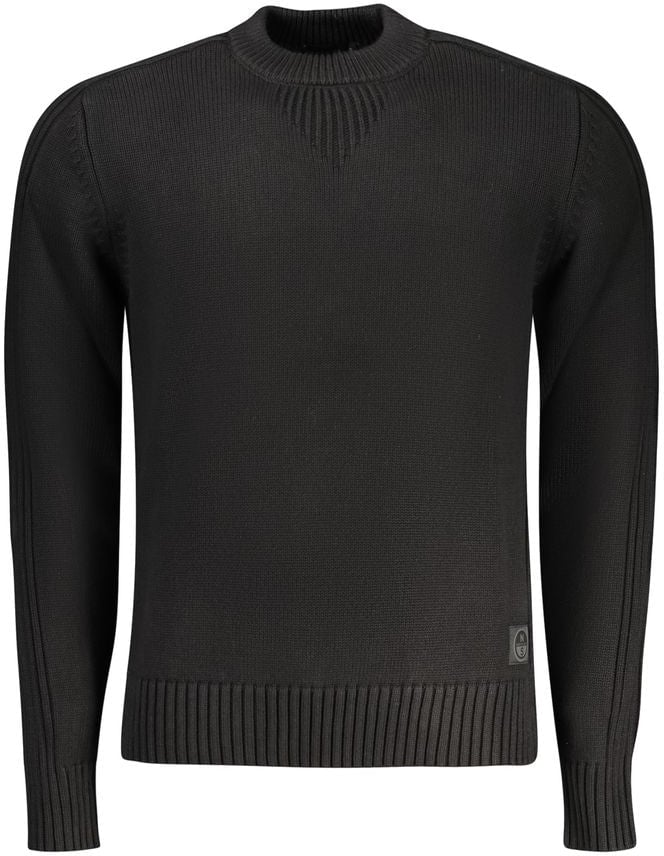 North Sails Black Cotton Men Sweater Zwart