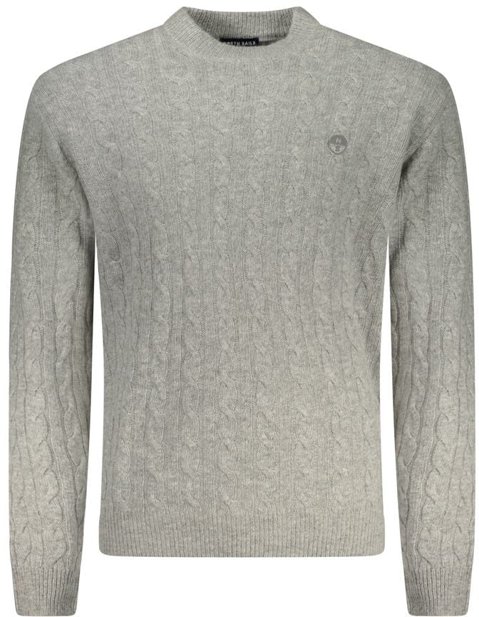 North Sails Grigio Poliammide Men Sweater Grijs